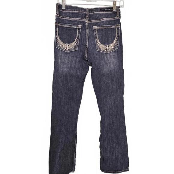 Rock & Republic Women's Dark Wash Denim Kasandra Bootcut Jeans Size 6M - Picture 2 of 10